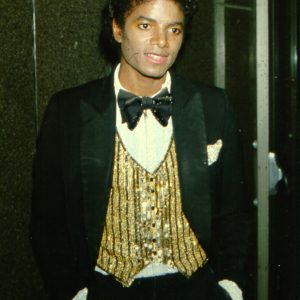 Michael Jackson at the charity concert "Because We Care" in January 1980.