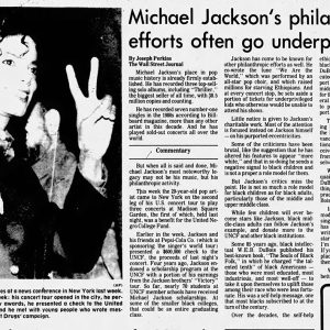 Michael Jackson’s Philanthropy Is Often Overlooked